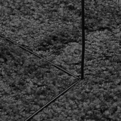 vidaXL Čupavi tepih PAMPLONA s visokim vlaknima antracit 100 x 200 cm