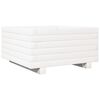 vidaXL Vrtna sadilica bijela 50x50x26,5 cm od masivne borovine