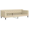 vidaXL Dnevni krevet krem 80 x 200 cm od tkanine