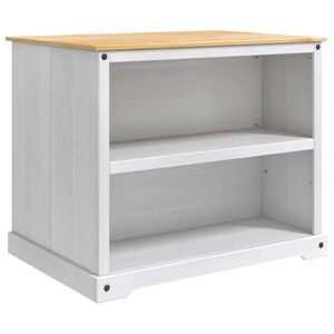 vidaXL Set kuhinjskog otoka Bijela i vosak od meda 112 x 77 x 91,5 cm