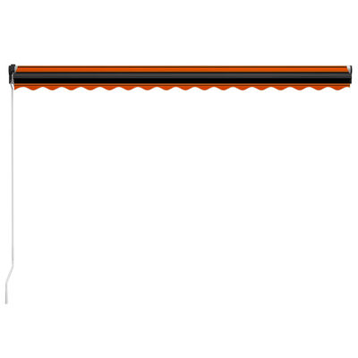 vidaXL Tenda na ručno uvlačenje 400 x 300 cm narančasto-smeđa