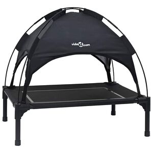 vidaXL Krevet za psa 71 x 64 x 71 cm Čelik Crna