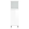 vidaXL Kupaonski ormarić sjajni bijeli 30x30x100 cm konstruirano drvo
