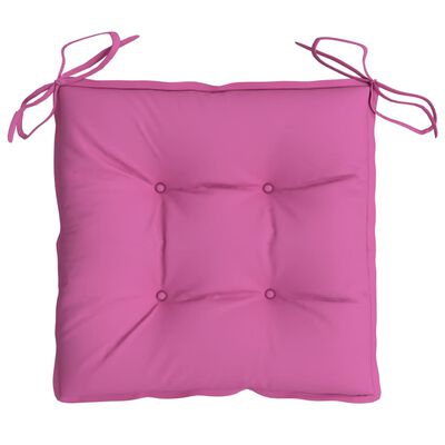 vidaXL Jastuci za stolice 2 kom ružičasti 40 x 40 x 7 cm od tkanine