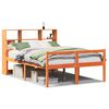 vidaXL Krevet s regalom za knjige bez madraca 120x200 cm masivno drvo
