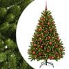 vidaXL Umjetno božićno drvce, svijetlozeleno, s kuglicom 120 cm