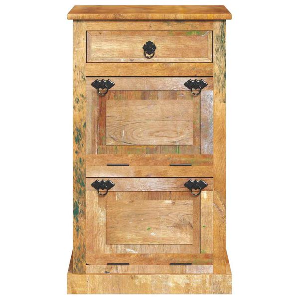 vidaXL Ormarić za cipele s 4 razine i ladicom masivno obnovljeno drvo