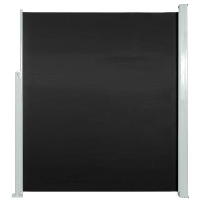 vidaXL Uvlačiva bočna tenda 160 x 500 cm crna