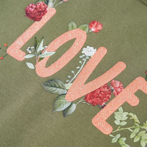 Dječja majica dugih rukava kaki 116