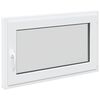 vidaXL Prozor za podrum RISOR 100 x 60 cm PVC i staklo Bijela