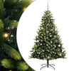 vidaXL Umjetno rasklopivo božićno drvce 150 LED-a Zelena 150 cm