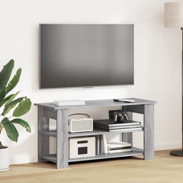 vidaXL Stalak za TV Siva Sonoma 100 x 40 x 50 cm