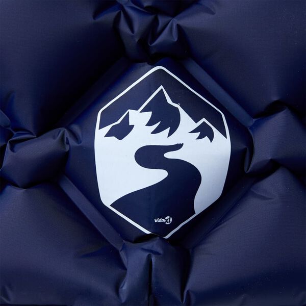 vidaXL Madrac na napuhavanje za kampiranje s jastukom za 1 osobu modri