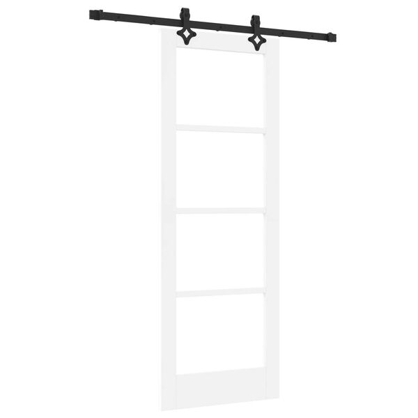 vidaXL Klizna vrata Ostalo Bijelo 73,5 x 198,5 cm Drvo i metal