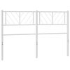 vidaXL Metalno uzglavlje bijelo 120 cm