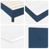 vidaXL Boxspring krevet s madracem s madracem Plava 90 x 200 cm
