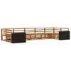 vidaXL Set vanjskih sofa 7 pcs Prirodna