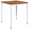 vidaXL Stol za večeru u vrtu Prirodna i bijela 70 x 68,5 x 75 cm