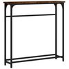 vidaXL Konzolni stol boja hrasta 75 x 19,5 x 75 cm konstruirano drvo