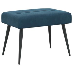 vidaXL Klupa s gumbastim tkanjem Plava 60 x 40 x 45 cm Bar&scaron;un