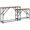 vidaXL Konzolna stolica 2 pcs Umjetnički hrast 100 x 28 x 75 cm