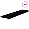 vidaXL Gazi&scaron;ta stepenice 8 kom smeđe-crni 110x30x2 cm masivna hrast