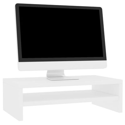 vidaXL Stalak za monitor bijeli 42 x 24 x 13 cm od iverice