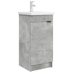vidaXL Kupaonski umivaonik s sudoperom Betonska siva 42 x 40 x 84,5 cm