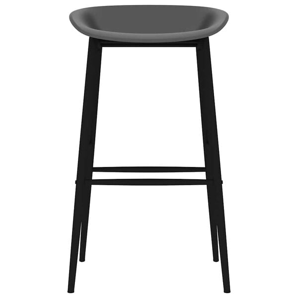 vidaXL Barske stolice 4 kom sive