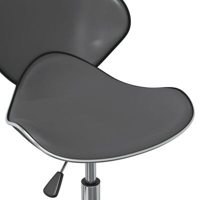 vidaXL Okretne blagovaonske stolice od umjetne kože 4 kom sive