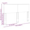 vidaXL Uzglavlje Crni hrast 150 cm Konstruirano drvo