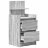 vidaXL Noćni ormarići s 2 ladice 2 kom siva sonoma 38x34x80 cm