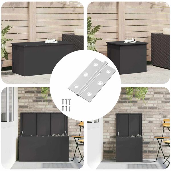 vidaXL &Scaron;arka Jednobojno 12 pcs Srebrno 58 x 35 x 1 mm Čelik