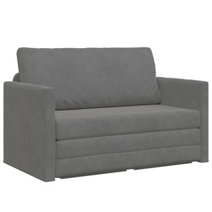 vidaXL Krevet na razvlačenje Tamno siva 124 x 71 x 78 cm Bar&scaron;un