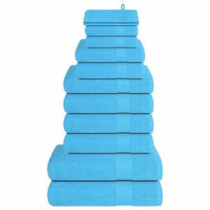 vidaXL Set ručnika FROGN od 12 dijelova tirkizni 360 g/m&sup2;
