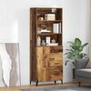 vidaXL Highboard Staro drvo 69,5 x 34 x 180 cm Konstruirano drvo