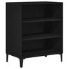vidaXL Kreveta Crni hrast 57 x 35 x 70 cm Konstruirano drvo