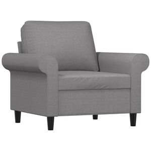 vidaXL Fotelja svjetlosiva 60 cm od tkanine