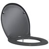 vidaXL WC daska Antracit 47 x 37 x 4 cm Duroplast