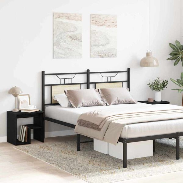 vidaXL Noćni ormar 2 pcs Crni hrast 40 x 30 x 40 cm Konstruirano drvo