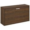 vidaXL Klupa za cipele Smeđi hrast 80 x 24 x 45 cm konstruirano drvo