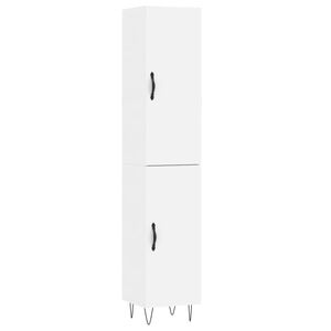 vidaXL Visoka komoda bijeli 34,5x34x180 cm od konstruiranog drva