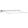 vidaXL Ručni okvir tende s LED-ima Bijeli 3,5 x 2,5 m Aluminij