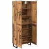 vidaXL Highboard Staro drvo 69,5 x 34 x 180 cm Konstruirano drvo