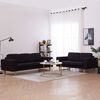 vidaXL 2-dijelni set sofa od tkanine crni