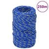 vidaXL Brodski konop plavi 2 mm 250 m od polipropilena