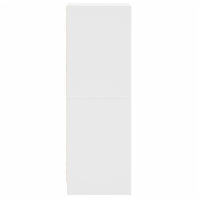 vidaXL Visoka komoda sa staklenim vratima bijela 35 x 37 x 109 cm