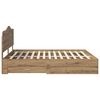 vidaXL Krevetna konstrukcija s ladicama Umjetnički hrast 180 x 200 cm