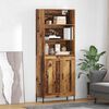vidaXL Highboard Staro drvo 69,5 x 32,5 x 180 cm Konstruirano drvo
