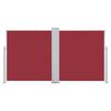 vidaXL Uvlačiva bočna tenda 140 x 600 cm crvena